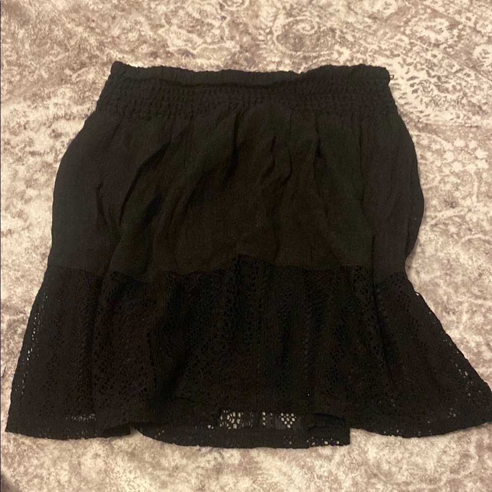 Elegant Black Lace Skirt